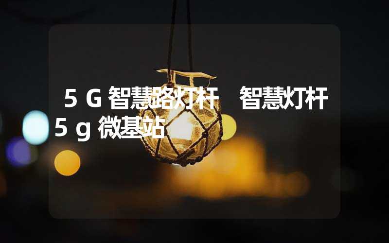 5G智慧路灯杆 智慧灯杆5g微基站